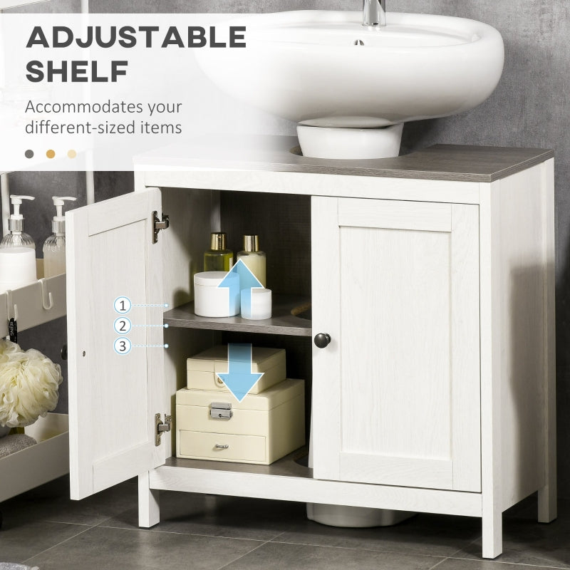 Modern Bathroom Sink Cabinet, Antique White