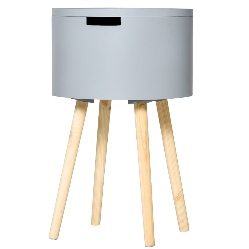 Modern Side Table With Hidden Storage Space