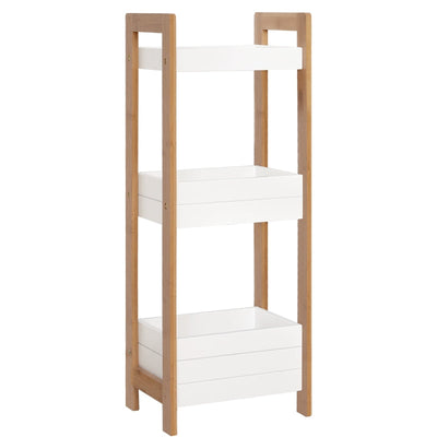 Three-Tier Bamboo Bathroom Rack