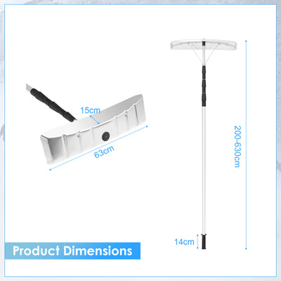 Rastrillo para nieve extensible telescópico para techo