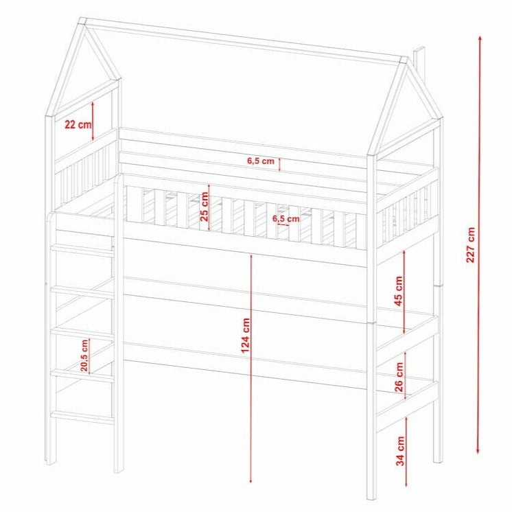 Otylia Loft Bed