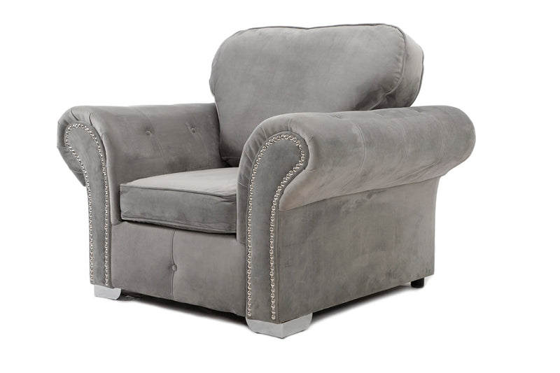 Oakland Armchair - Plush Grey