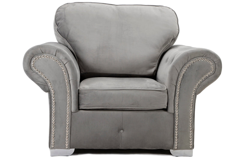 Oakland Armchair - Plush Grey