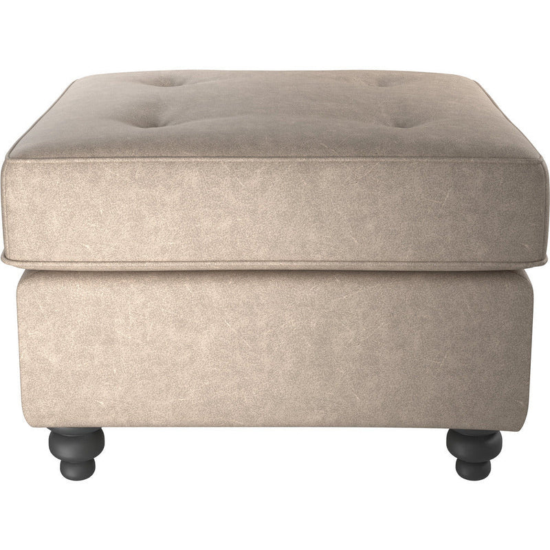 Oakland Faux Leather Footstool