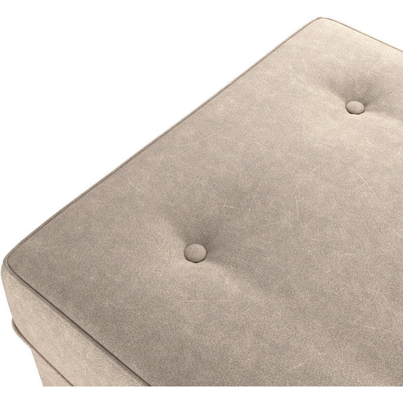 Oakland Faux Leather Footstool