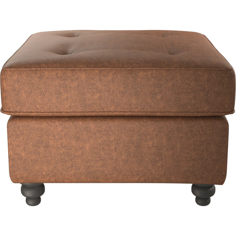 Oakland Faux Leather Footstool