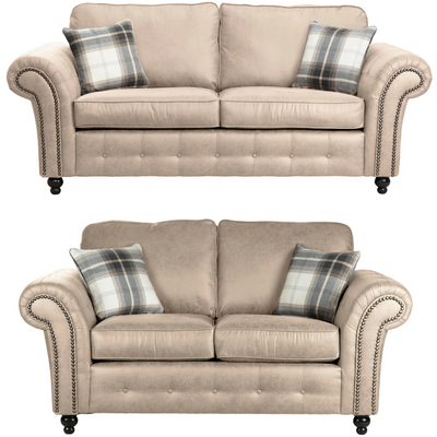 Oakland Faux Leather 2 & 3 Seater Sofa Set