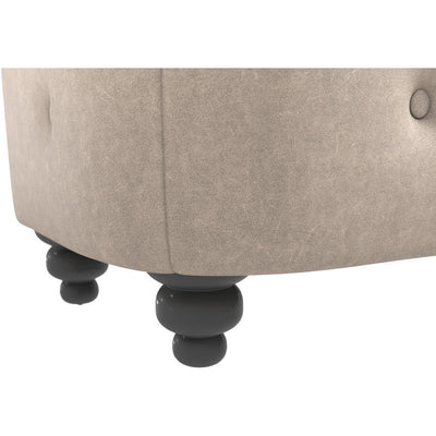 Oakland Faux Leather Ottoman Stool