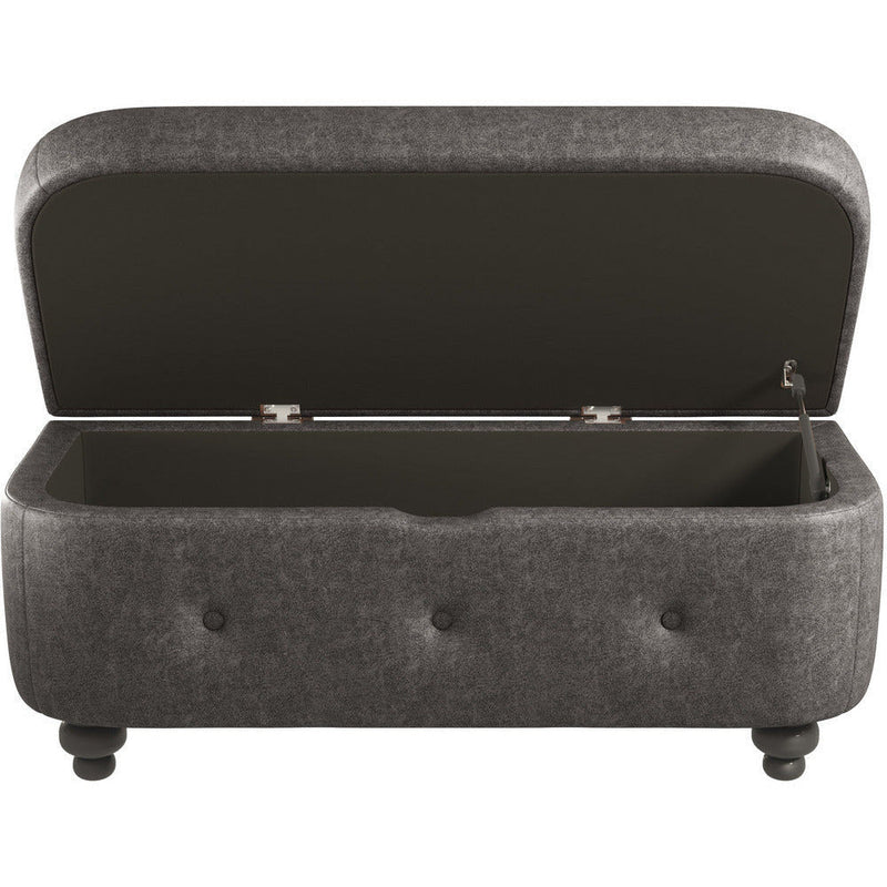 Oakland Faux Leather Ottoman Stool