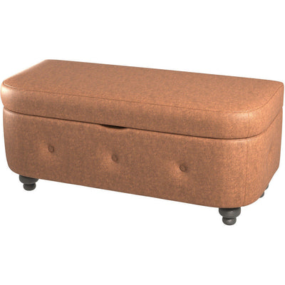 Oakland Faux Leather Ottoman Stool