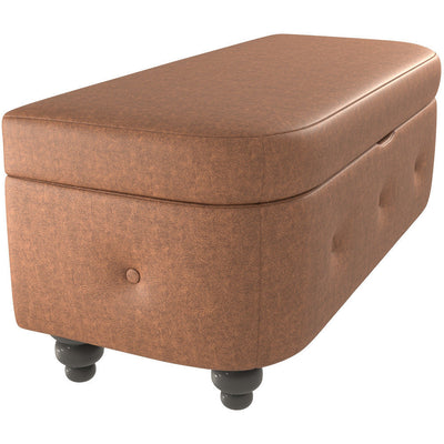 Oakland Faux Leather Ottoman Stool