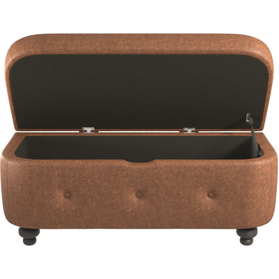 Oakland Faux Leather Ottoman Stool