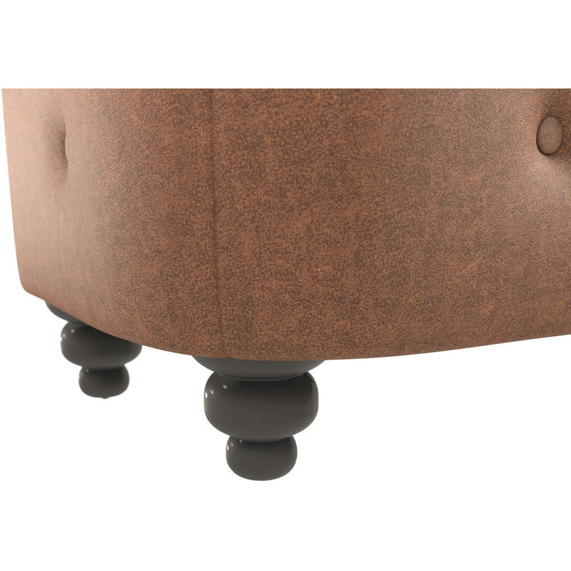 Oakland Faux Leather Ottoman Stool