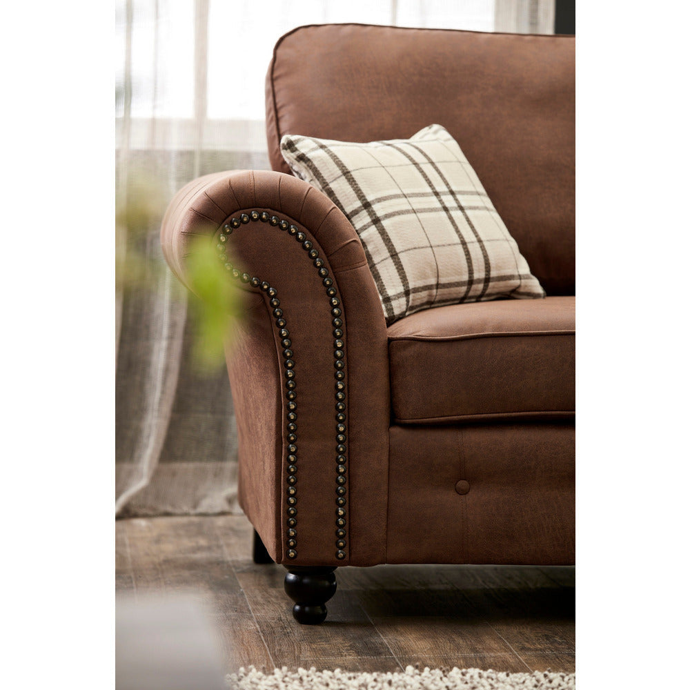 Oakland faux leather 3 sales seater sofa