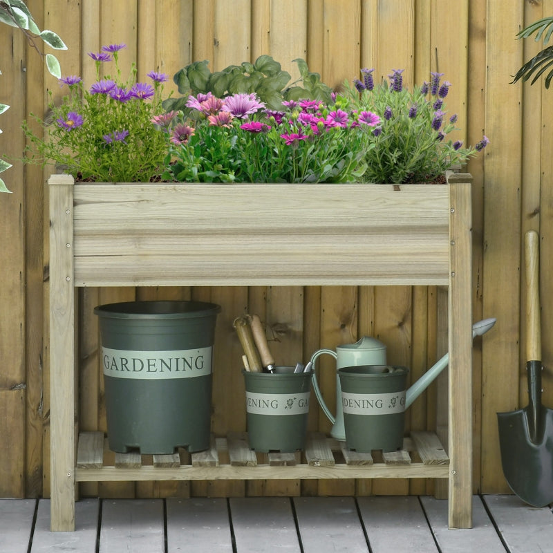 Raised Garden Bed With Legs And Storage