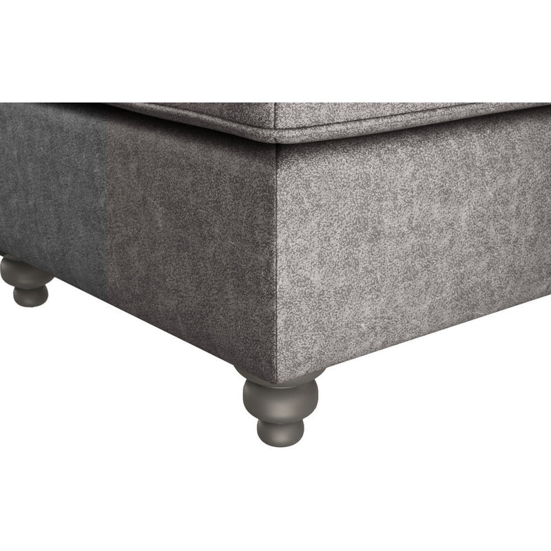 Oakland Faux Leather Footstool