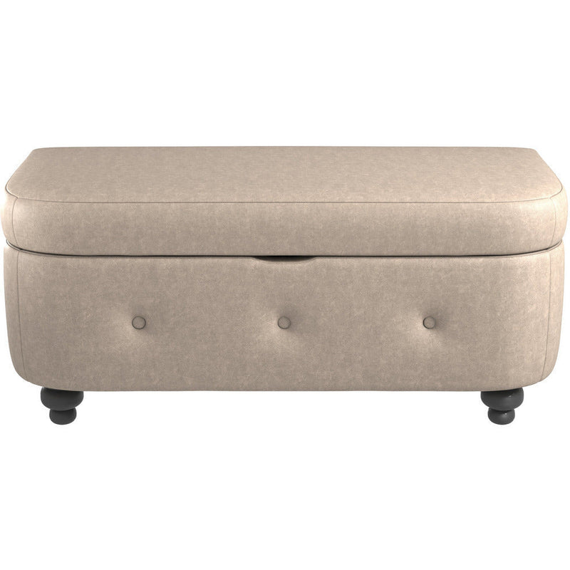 Oakland Faux Leather Ottoman Stool