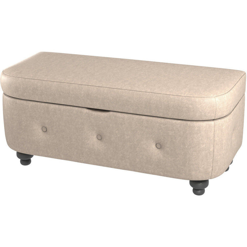 Oakland Faux Leather Ottoman Stool