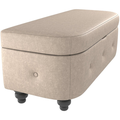 Oakland Faux Leather Ottoman Stool