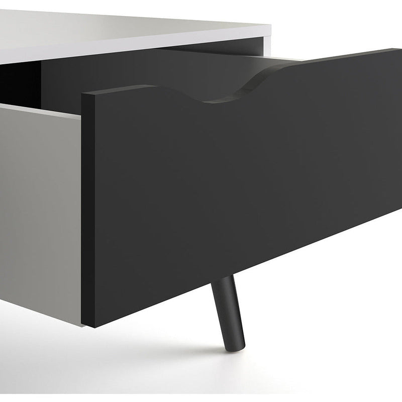 Oswald Black and White 1 Drawer Coffee Table