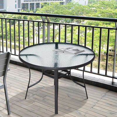 106cm Round Garden Dining Table