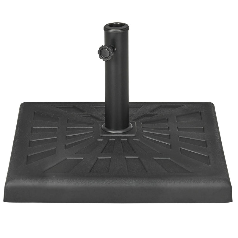 19kg Resin Garden Parasol Base Holder- Black