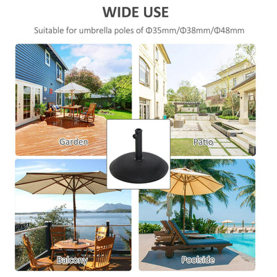 Round Umbrella Base Concrete Parasol