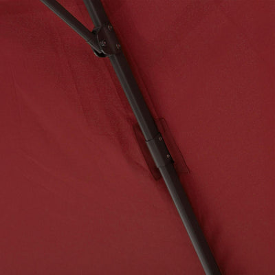 3m Cantilever Aluminium Frame Outdoor Garden Parasol Wine Red