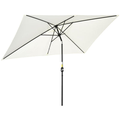 Patio Parasol Garden Umbrellas Canopy - Cream White