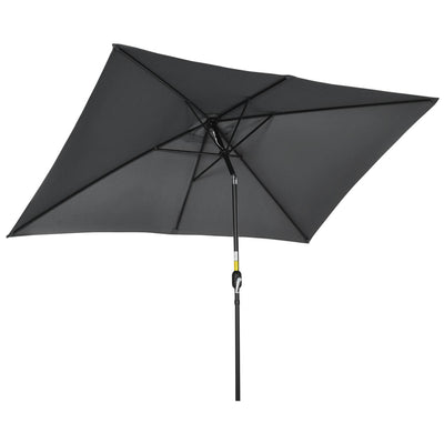 Patio Parasol Garden Umbrellas Canopy - Black