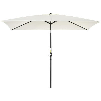 Patio Parasol Garden Umbrellas Canopy - Cream White