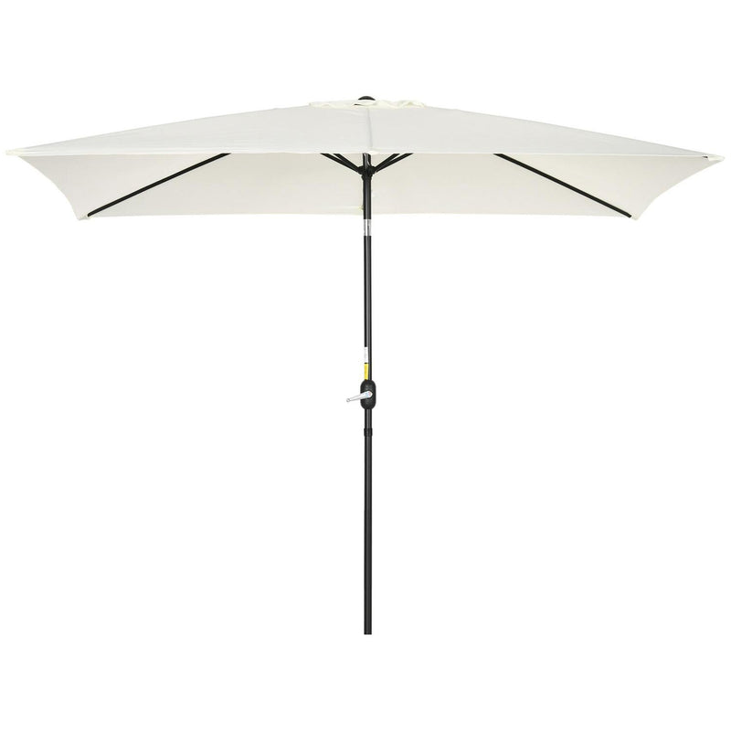 Patio Parasol Garden Umbrellas Canopy - Cream White