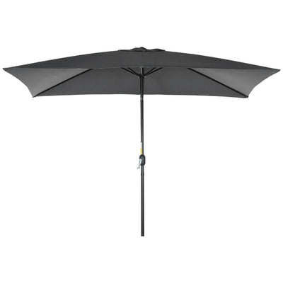 Patio Parasol Garden Umbrellas Canopy - Black