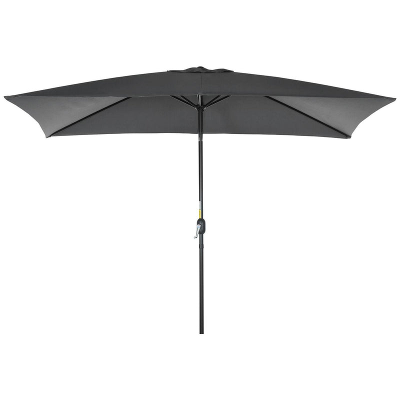 Patio Parasol Garden Umbrellas Canopy - Black