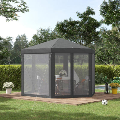 Hexagon Gazebo- Grey