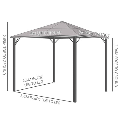 Outdoor Gazebo Patio Garden Canopy Tent