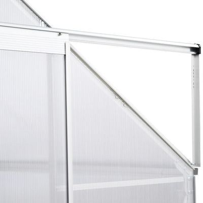 Walk-In Polycarbonate Greenhouse W/ Window Clear (4x6ft)