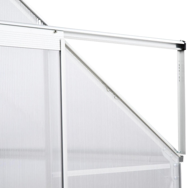 Walk-In Polycarbonate Greenhouse W/ Window Clear (4x6ft)