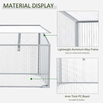 Outdoors & Indoors Greenhouse With Sunshine Board For Plants (99x59.5x43.5)cm