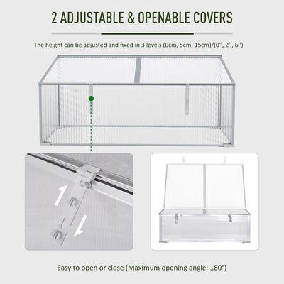 Outdoors & Indoors Greenhouse With Sunshine Board For Plants (99x59.5x43.5)cm