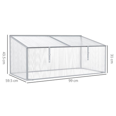 Outdoors & Indoors Greenhouse With Sunshine Board For Plants (99x59.5x43.5)cm