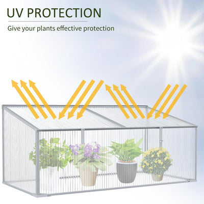 Outdoors & Indoors Greenhouse With Sunshine Board For Plants (99x59.5x43.5)cm