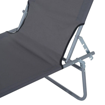 Adjustable Lounger Seat With Shade-Grey