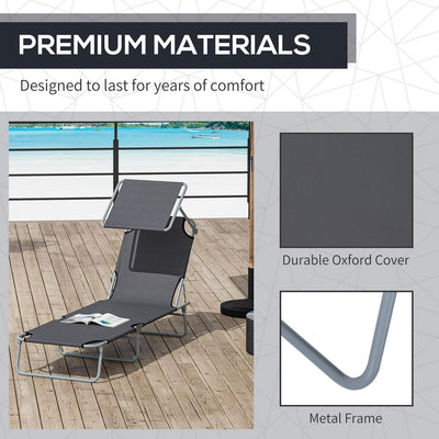 Adjustable Lounger Seat With Shade-Grey