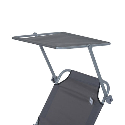 Adjustable Lounger Seat With Shade-Grey