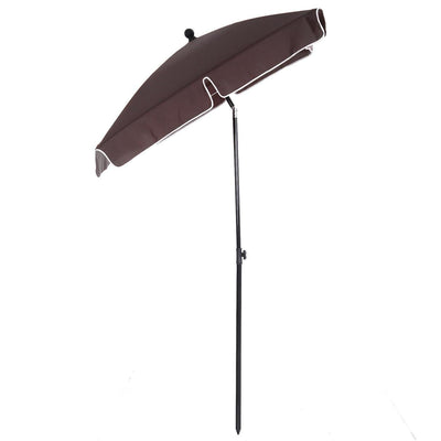 Aluminum Umbrella Parasol-Brown