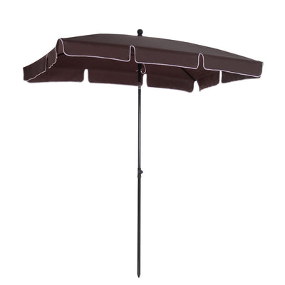 Aluminum Umbrella Parasol-Brown