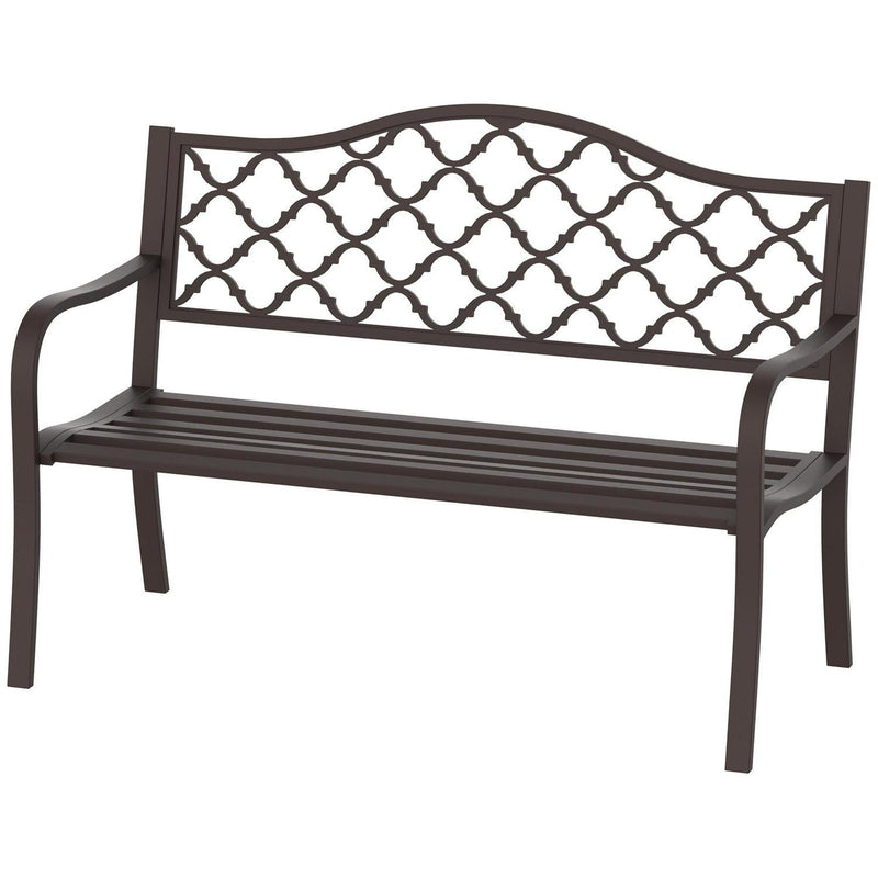 Antique Style Outdoor Cast Iron Front Porch Bench Path Chair Seat Outdoor