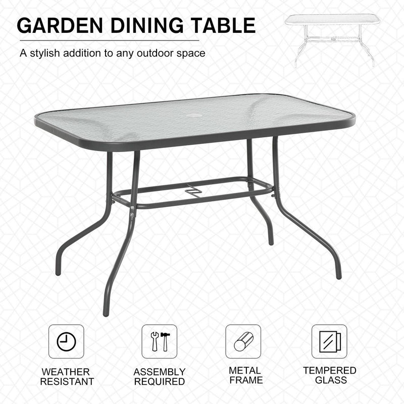 Aquatex Glass Garden Table