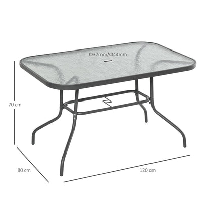 Aquatex Glass Garden Table